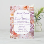 赤面ガーデンロマンチック結婚式招待状 招待状 (スタンド正面)