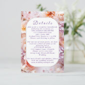 赤面ガーデン結婚ロマンチックのエンクロージャカード エンクロージャーカード (スタンド正面)