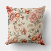 赤面ガーデン開花 | ヴィンテージフローラ装飾用クッション クッション (正面)