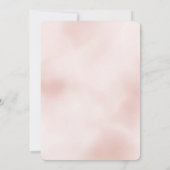 赤面ガーリーピンクグリッツグリッタースパークル招待状 招待状 (裏面)