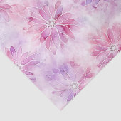 赤面ガーリーピンクシックラベンダーフローラ誕生日 薄葉紙 (詳細)