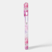 赤面ガーリーピンクシックラベンダーフローラ Case-Mate iPhoneケース (裏面 / 左)