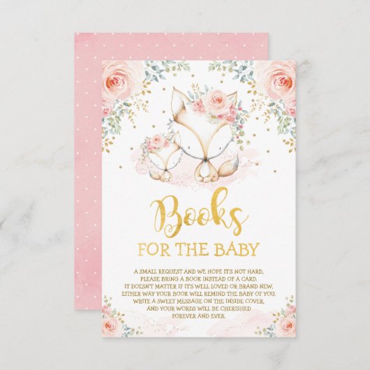 赤面ガーリーフローラキツネモンミー&キューブブズベビー エンクロージャーカード (正面/裏面)