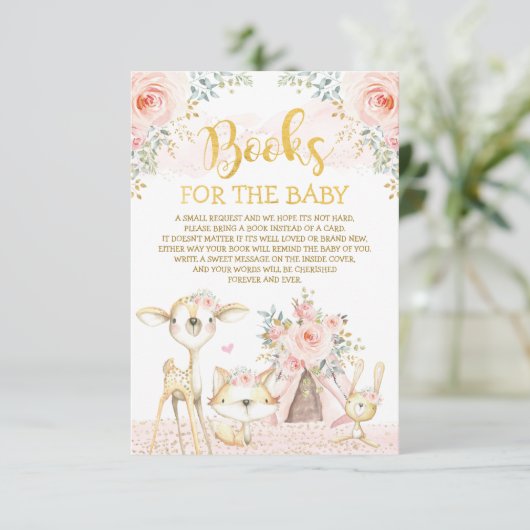 赤面ガーリーフローラ森林動物図書用ベビー エンクロージャーカード (スタンド正面)