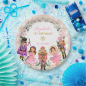 赤面ガーリー・ナックラッカー・バースデー・パーティー・ガール ペーパープレート (パーティー)