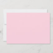 赤面クラシックピンク金ゴールドグリッターキンセアニェラ写真 サンキューカード (裏面)