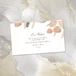 赤面クラシックユーカリ結婚のウェブサイト エンクロージャーカード