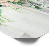 赤面クラシック、ブライダルカスケーディングブーケ1、 ポスター (角)