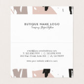 赤面クラッシュブモダンラシのストローク合成 名刺 (内部フラット)