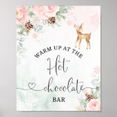 赤面クリスマスホットチョコレートバーでウォームアップ ポスター (正面)