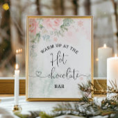 赤面クリスマスホットチョコレートバーでウォームアップ ポスター