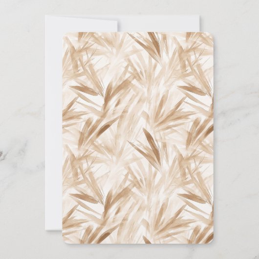 赤面クリームチョウチョウチョウドラゴンフライブライダルシャワー 招待状 (裏面)