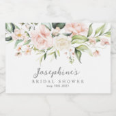 赤面クリームバラユーカリプトゥスミニボトルラベル スパークリングワインラベル (シングルラベル)