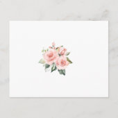 赤面クリームフラワー結婚ズ金ゴールドの宿泊施設 エンクロージャーカード (裏面)