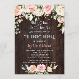 赤面クリームフローラウッドI DO BBQ婚約 招待状