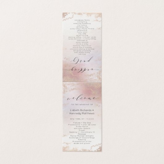 赤面グラデーションピンクフロステッ結婚ド式プログラム (外部フラット)