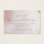 赤面グラデーションピンクフロスト宿泊施設インサートカード (正面)