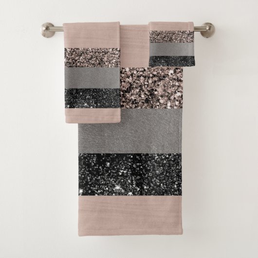 赤面グリッターグストライプラム#1 #shiny バスタオルセット (インサイチュ)