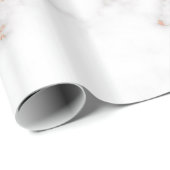 赤面グリッターピンクホワイトマーブル光沢 ラッピングペーパー (ロールコーナー)