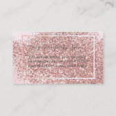 赤面グリッター化粧アーティスト 予約カード (裏面)