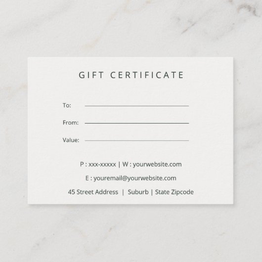 赤面グリーンメイクアップアーティスト宇宙学者ギフトカード 予約カード (裏面)