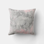 赤面グレーパステルバラフローラ装飾用クッション クッション (裏面)