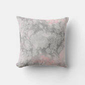 赤面グレーパステルバラフローラ装飾用クッション クッション (正面)