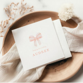 赤面コケットボウバースデーパーティー スタンダードランチョンナプキン