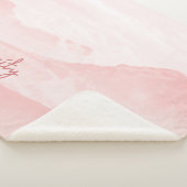 赤面コンテンポラリーピンクセレニティロマンチック シェルパブランケット (3/4)