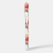 赤面コーラルグレイフローラ Case-Mate iPhoneケース (裏面 / 左)