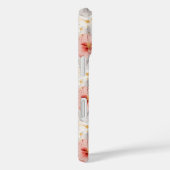 赤面コーラルグレイフローラ Case-Mate iPhoneケース (裏面 / 右)