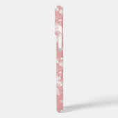 赤面サンゴ白ボホヴィンテージエレガントフローラ Case-Mate iPhoneケース (裏面 / 左)