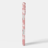 赤面サンゴ白ボホヴィンテージエレガントフローラ Case-Mate iPhoneケース (裏面 / 右)