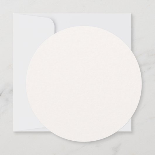 赤面サークルテーブル番号座席カード 招待状 (裏面)