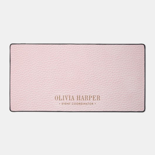 赤面シックエレガントフェイクレザープロフェッショナル デスクマット (正面)