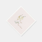 赤面シャンパントースト婚約パーティ スタンダードカクテルナプキン (角)