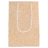 赤面シャンパンピンクグリッター ミディアムペーパーバッグ (裏面)