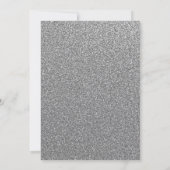 赤面シルバーウィンターワンダーランドスウィート16誕生日 招待状 (裏面)