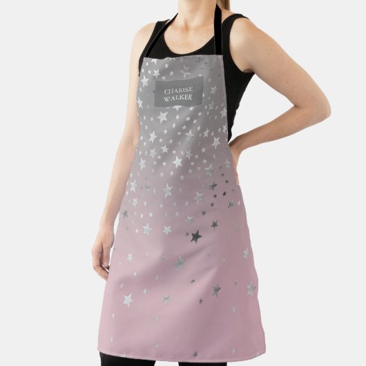 赤面シルバー星ビューティシアンモノグラムエプロン エプロン (インサイチュ)