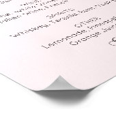 赤面シンプルス結婚クリプトのバー。アルコール飲料 ポスター (角)