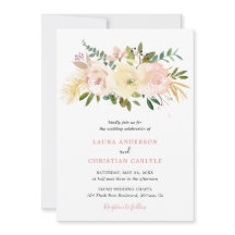 赤面シンプルピンクのフローラエレガントな結婚式