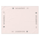 赤面シンプルピンクカンパニーロゴクラフトショー テーブルクロス (正面(横))