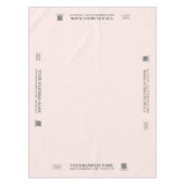 赤面シンプルピンクカンパニーロゴクラフトショー テーブルクロス (正面)