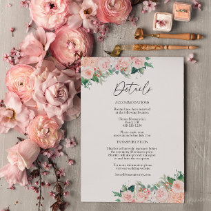 赤面シンプルフローラホワ結婚イト詳細 エンクロージャーカード