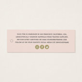 赤面シンプルブティックアパレルビジネスプライスラベル (裏面)