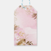 赤面ジャングルアニマルズワイルドワンガール1st誕生日 ギフトタグ (裏面)