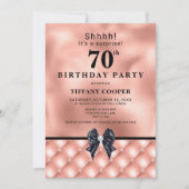 赤面ジュエル70th誕生日パーティー 招待状 (正面)