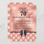 赤面ジュエル70th誕生日パーティー 招待状 (正面/裏面)