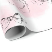 赤面スケッチハートバレンティンラッピング紙 ラッピングペーパー (ロールコーナー)