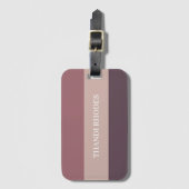 赤面ストライプカラーパレットモノグラム ラゲッジタグ (正面縦)